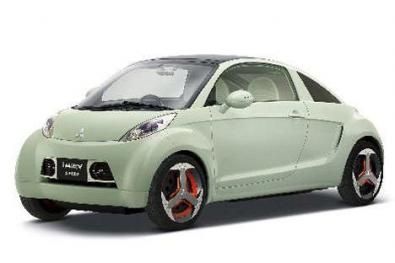 La Mitsubishi I-Miev a New Delhi
