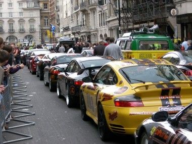 Gumball 3000 in Inghilterra dell'anno scorso