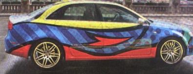 Audi-RS4 nella Pop Art 