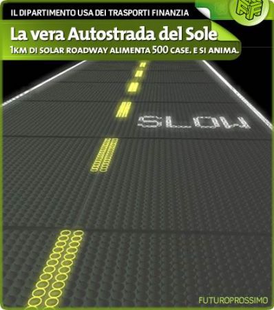 autostrada a pannelli solari