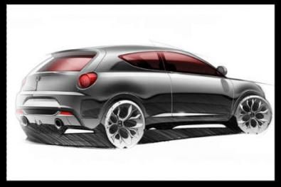 Bozzetto Alfa Romeo Junior