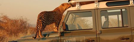 Land Rover in Namibia