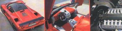 Lavazza GT-XV12 5.3, particolare motore ed interni