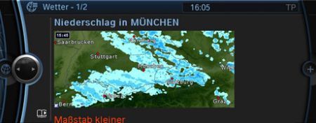 Previsioni meteo in auto