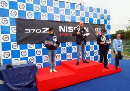Nissan GT-R a Monza - il podio