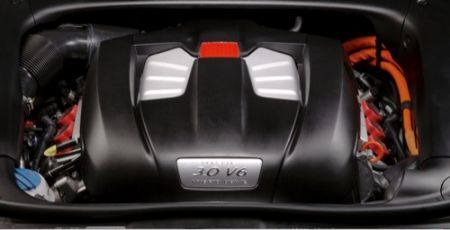 Porsche cayenne ibrida, engine
