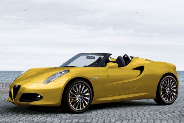 Alfa Romeo 4C spyder giallo