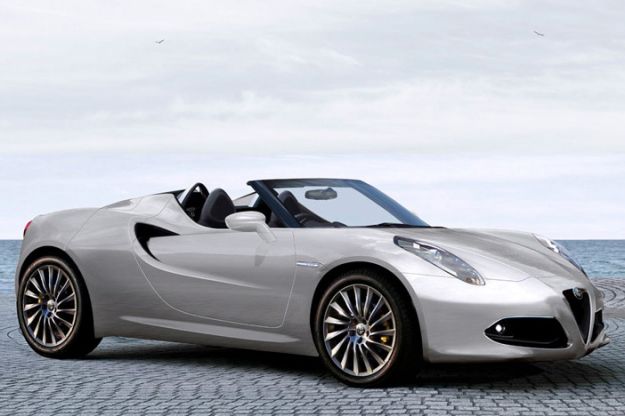 Alfa Romeo 4C spyder render