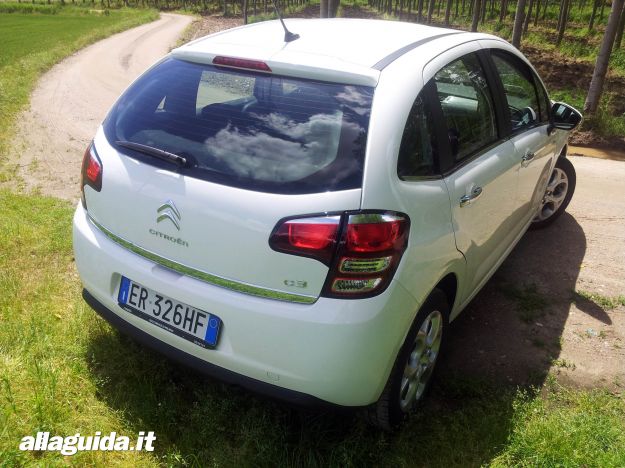 Citroen C3 2013, parte posteriore della vettura