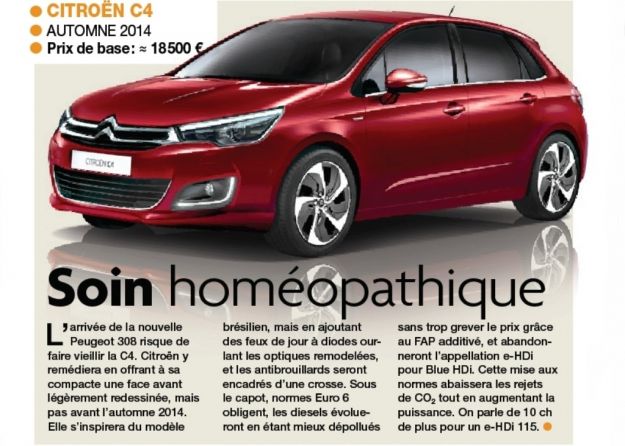 Citroen C4 2014 restyling