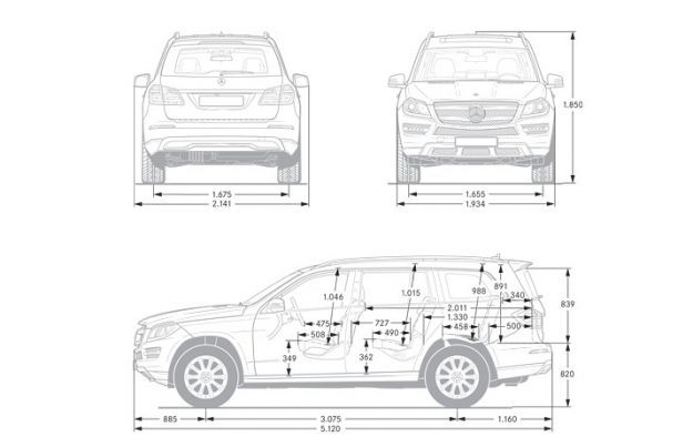 Dimensioni Mercedes GL 63 AMG 4Matic Performance