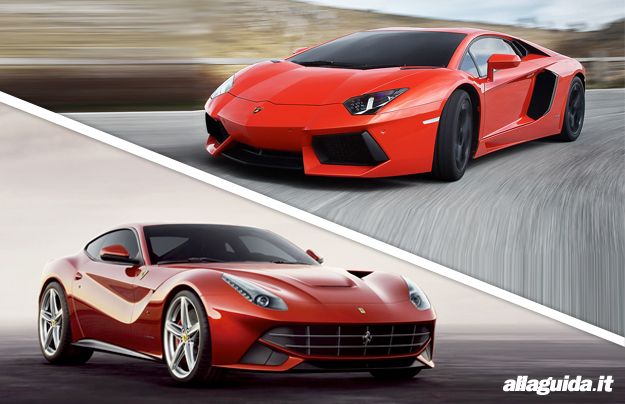 Ferrari F12 Berlinetta vs Lamborghini Aventador LP 700 4