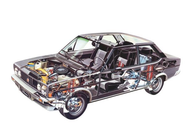 Fiat 131 Racing 1978 meccanica