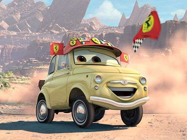 Fiat 500 nei film Cars Luigi
