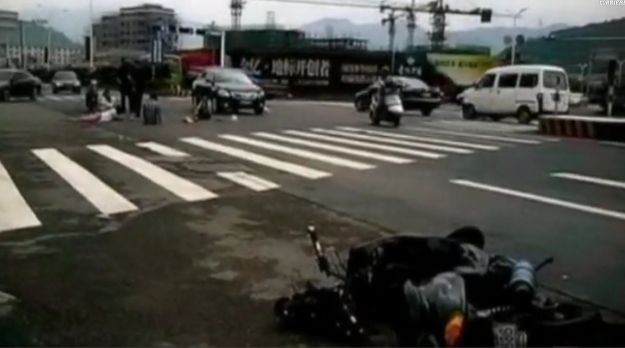 Incidente scooter in Cina