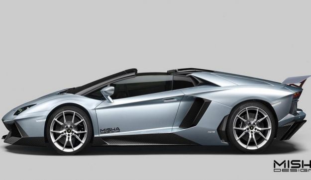 Lamborghini Aventador tuning Misha design, fiancata