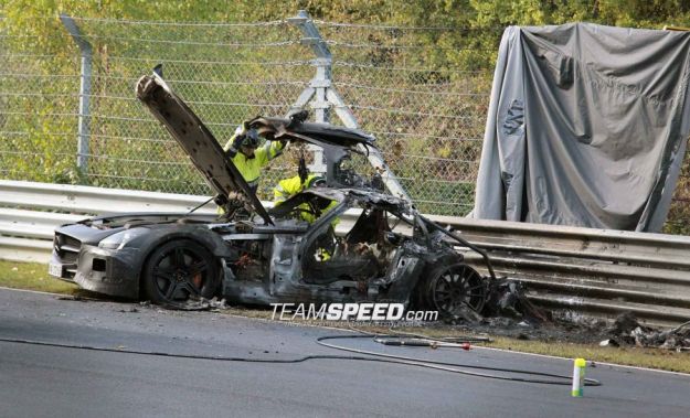 Mercedes SLS Amg Black Series, incidente