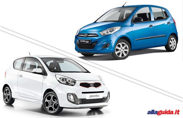 confronto Kia Picanto vs Hyundai i10