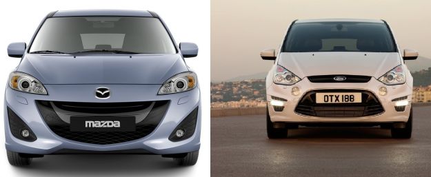 confronto mazda 5 vs ford s max