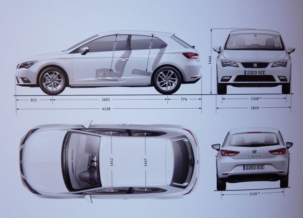 dimensioni Seat Leon SC