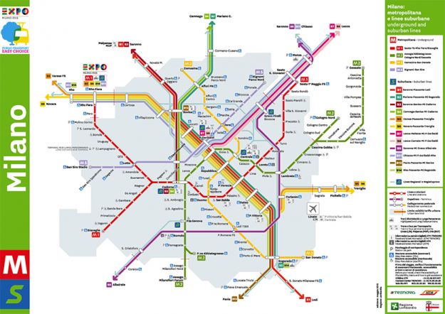 mappa metropolitana Expo Milano 2015