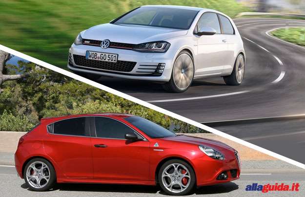 Alfa Romeo Giulietta Quadrifoglio Verde 2014 vs Volkswagen Golf VII GTI