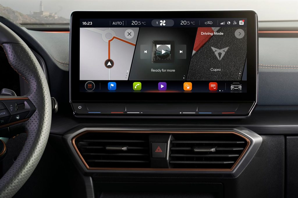 Cupra Formentor touchscreen