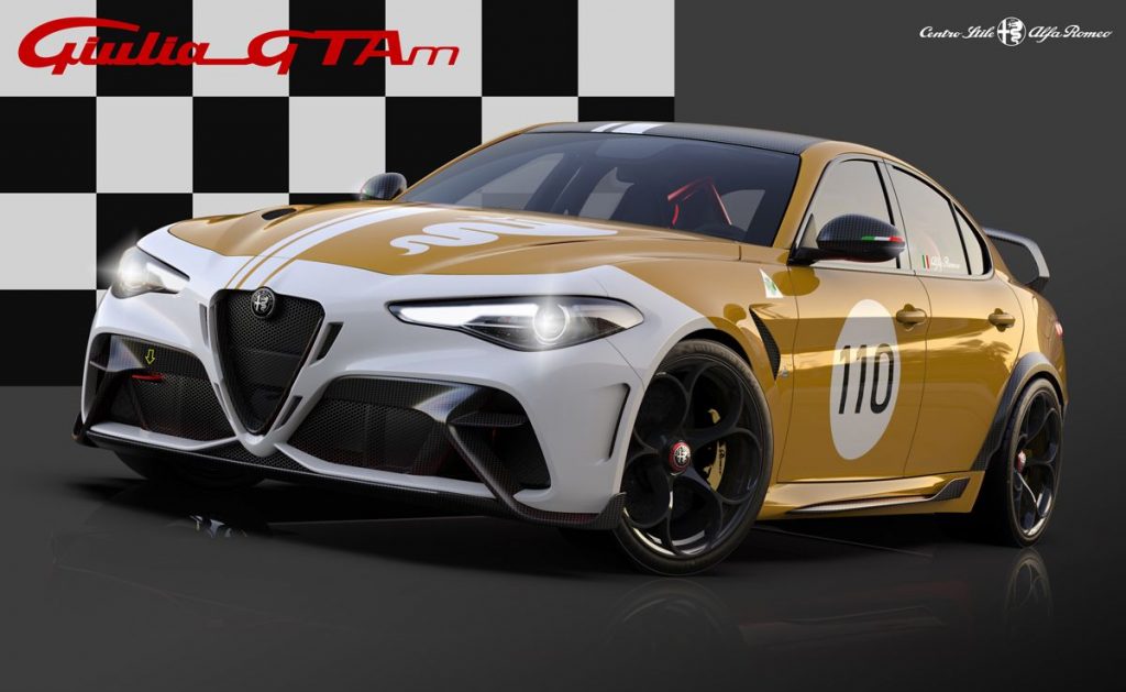 L'Alfa Romeo Giulia GTA nella livrea giallo e ocra