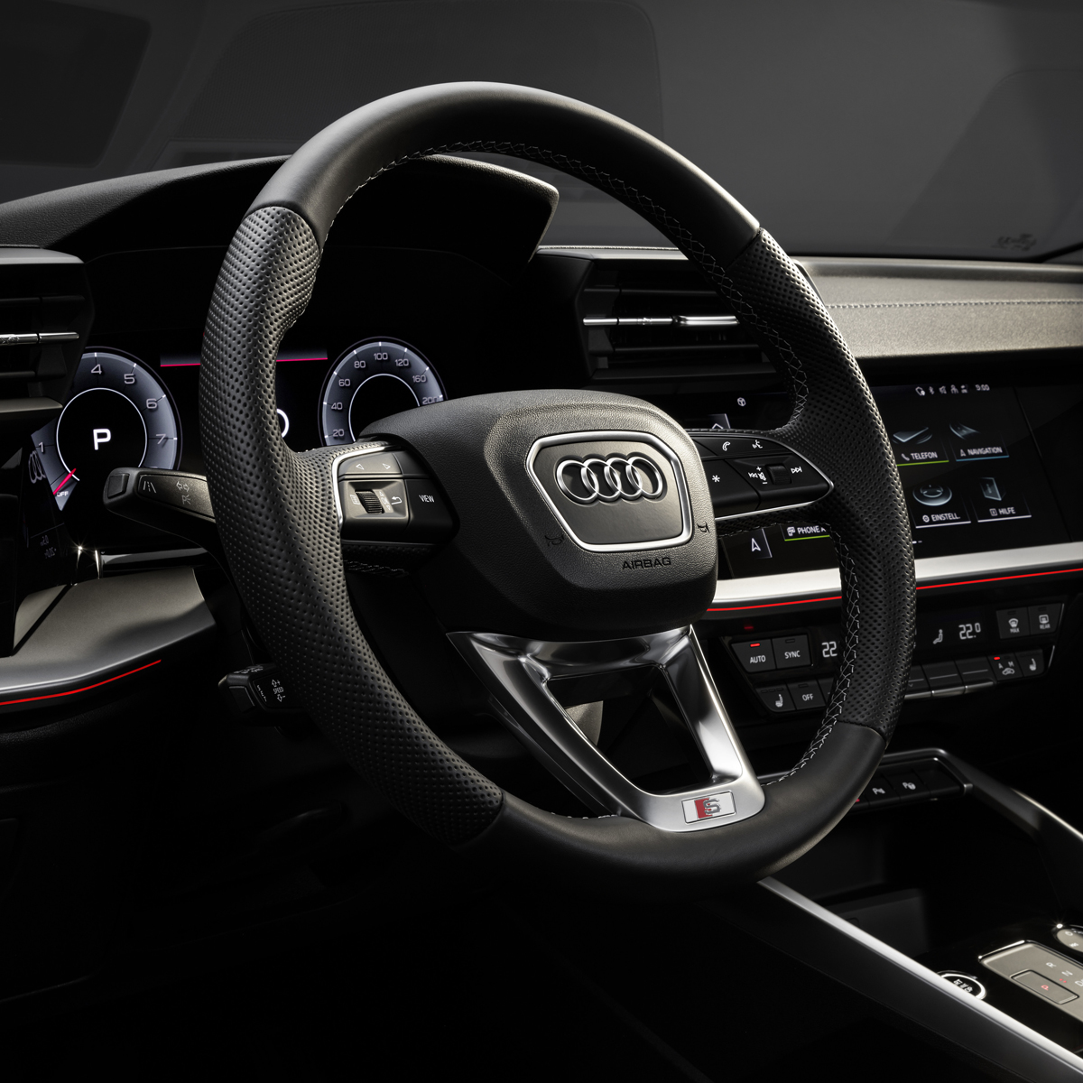 Gli interni della Audi A3 Sedan