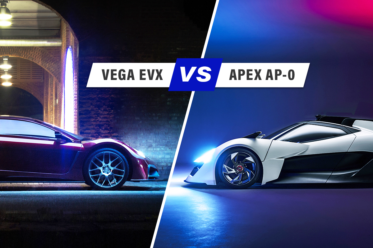 Vega EVX vs Apex AP-0, la sfida tra le auto elettriche del futuro