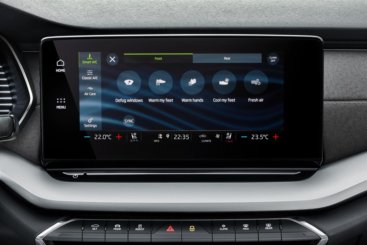 Il sistema infotainment della nuova Skoda Octavia