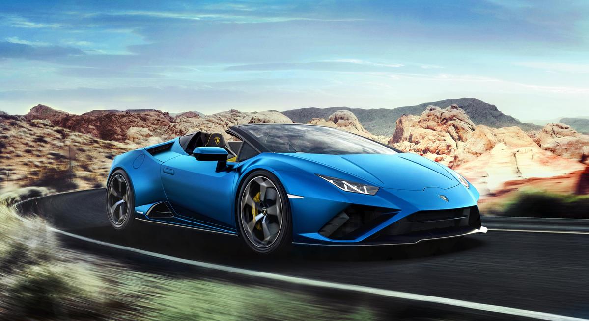 Motore da 610 CV per la Lamborghini Huracán EVO RWD Spyder