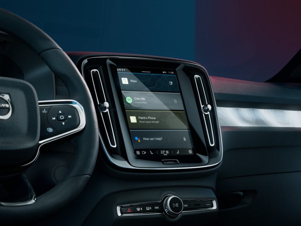 Volvo C40 Recharge infotainment