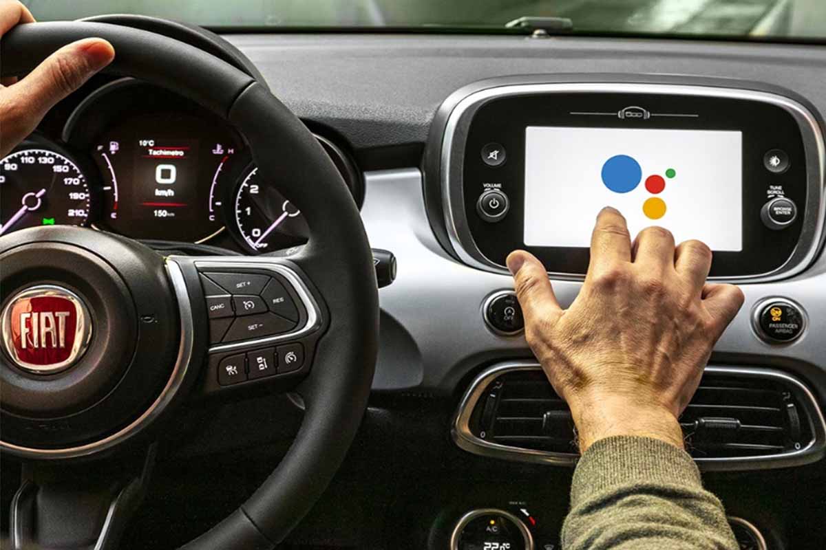 fiata 500 hey google
