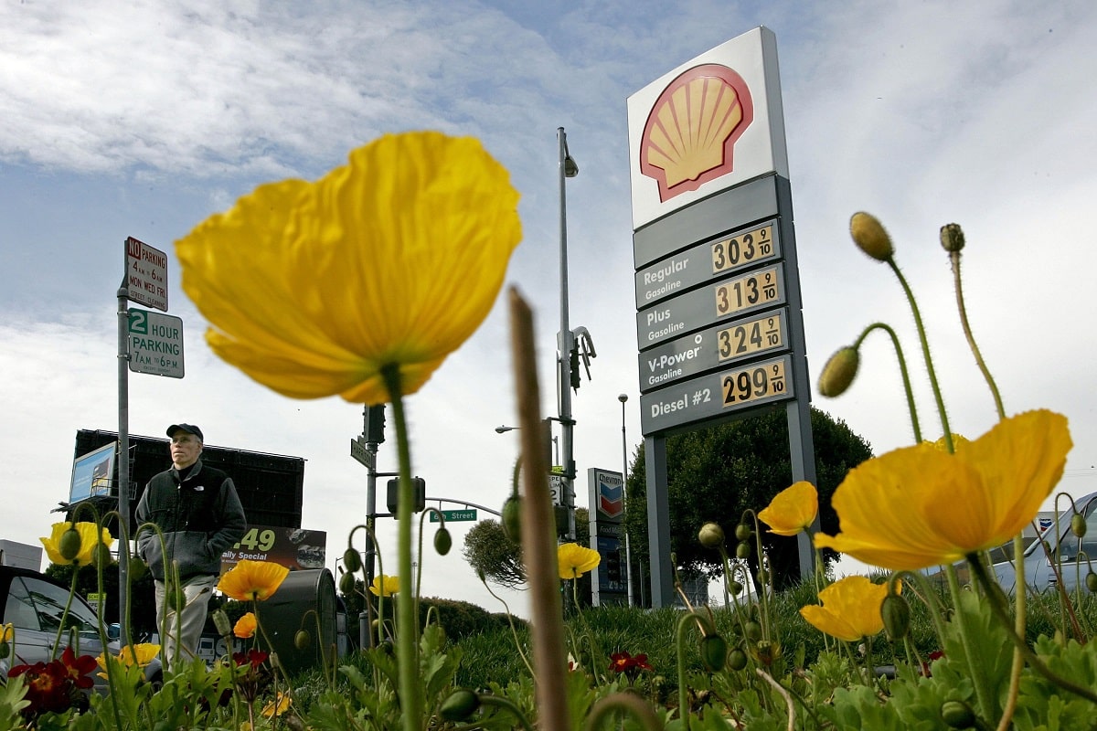 stazione di benzina Shell
