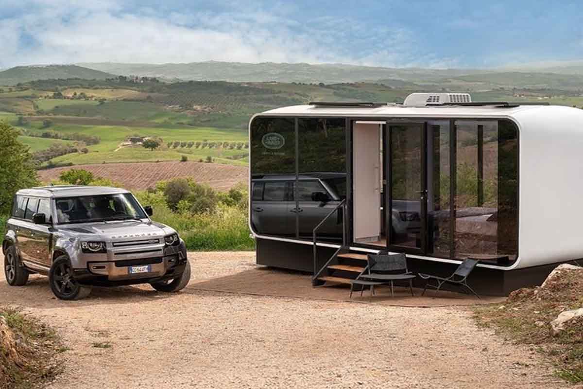 Land Rover presenta Defender Eco Home in collaborazione con Airbnb