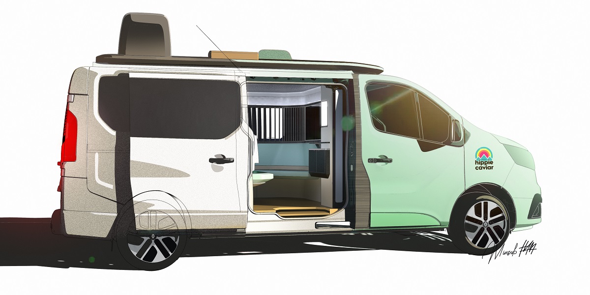 Hippie Caviar Hotel, un Renault Trafic a 5 stelle