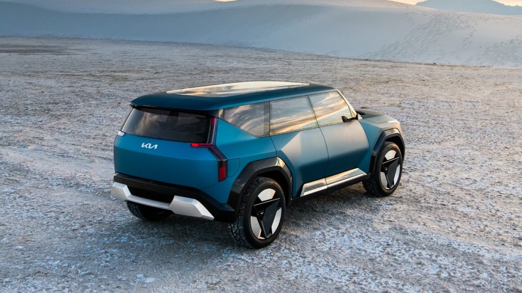 Kia EV9 profilo posteriore