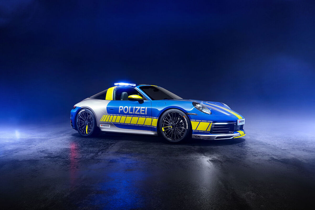 Porsche 911 Targa 4, con Techart diventa auto della Polizia