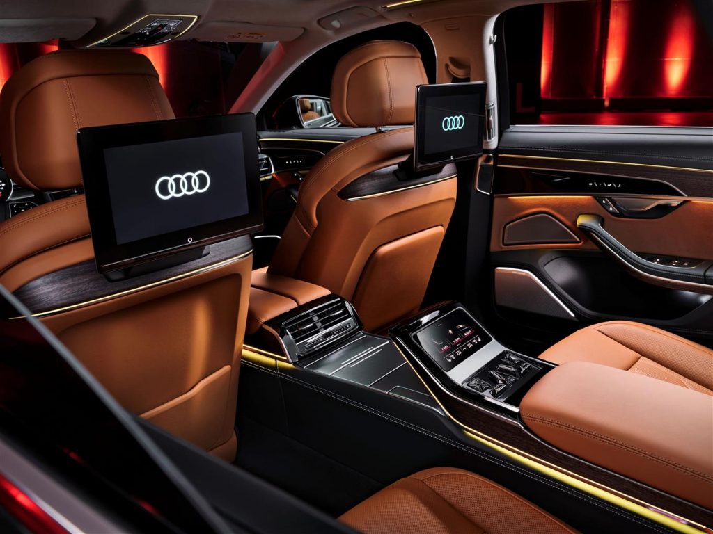 nuova Audi interni dettaglio sedili posteriori
