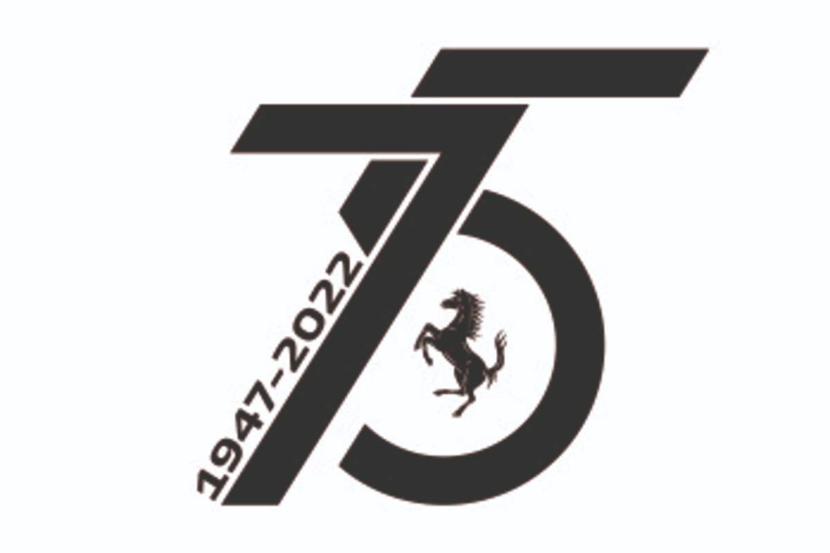 Il logo Ferrari per i 75 anni