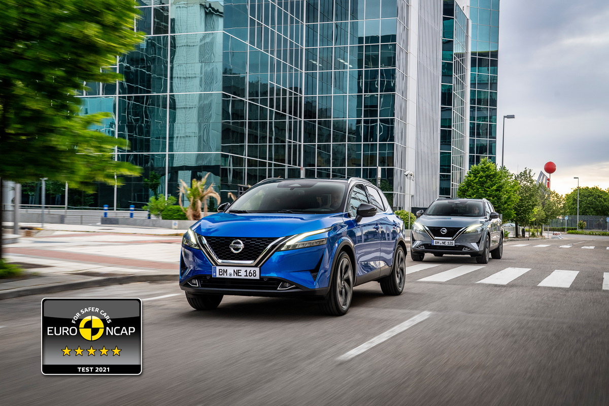 Nissan Qashqai, il SUV conquista le cinque stelle Euro NCAP
