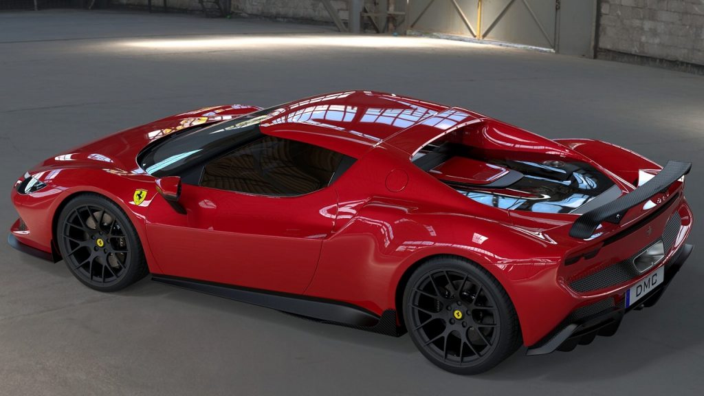 DMC-Ferrari-296-GTB-Squalo-vista-posteriore