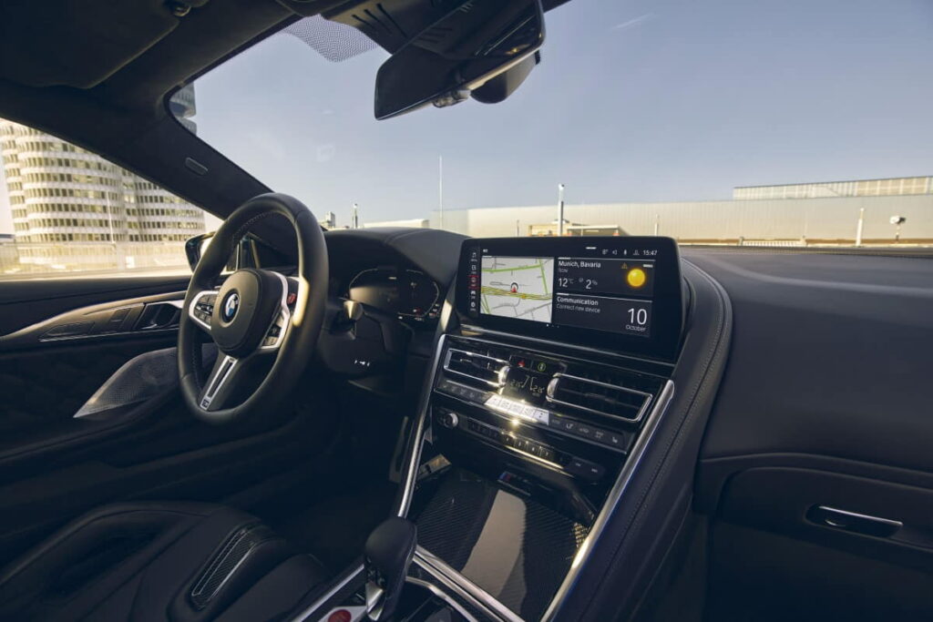 BMW M8 Competition infotainment