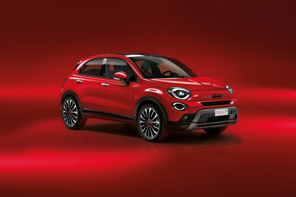 Fiat 500X Hybrid profilo anteriore