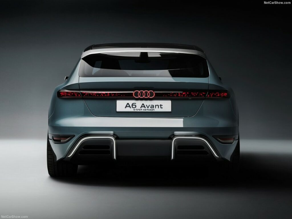 Audi A6 Avant e-tron concept vista posteriore