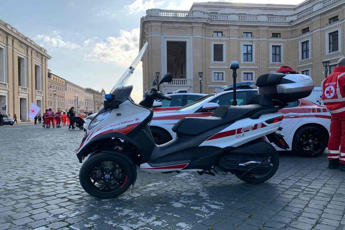Piaggio MP3, esemplare speciale per la Croce Rossa Italiana