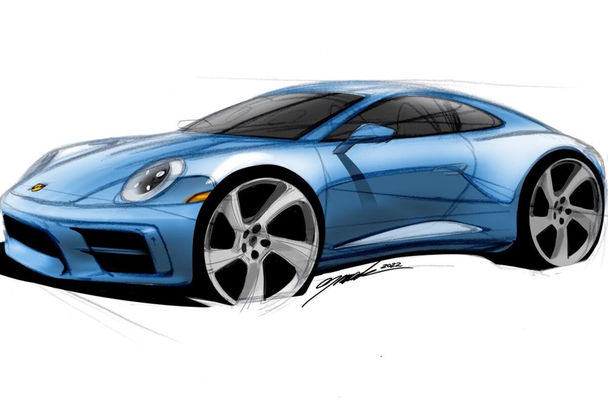 Il bozzetto di Porsche 911