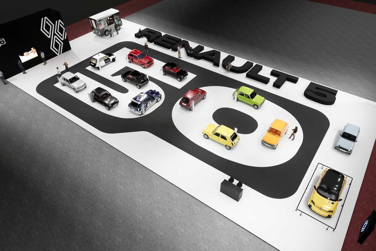 Lo stand Renault a Rètromobile