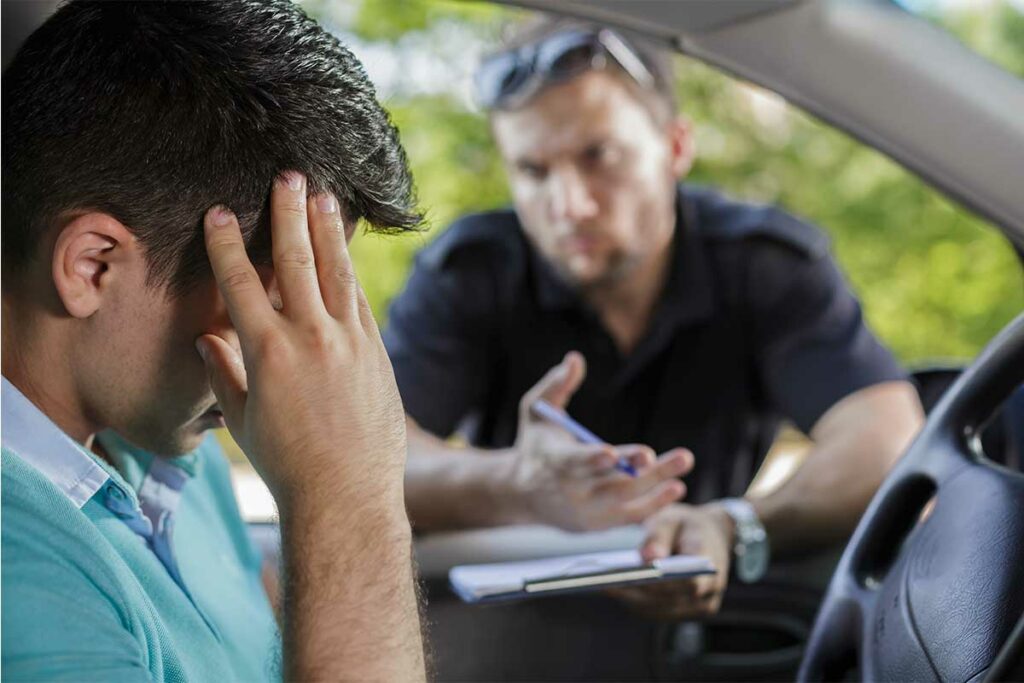 polizia multa automobilista